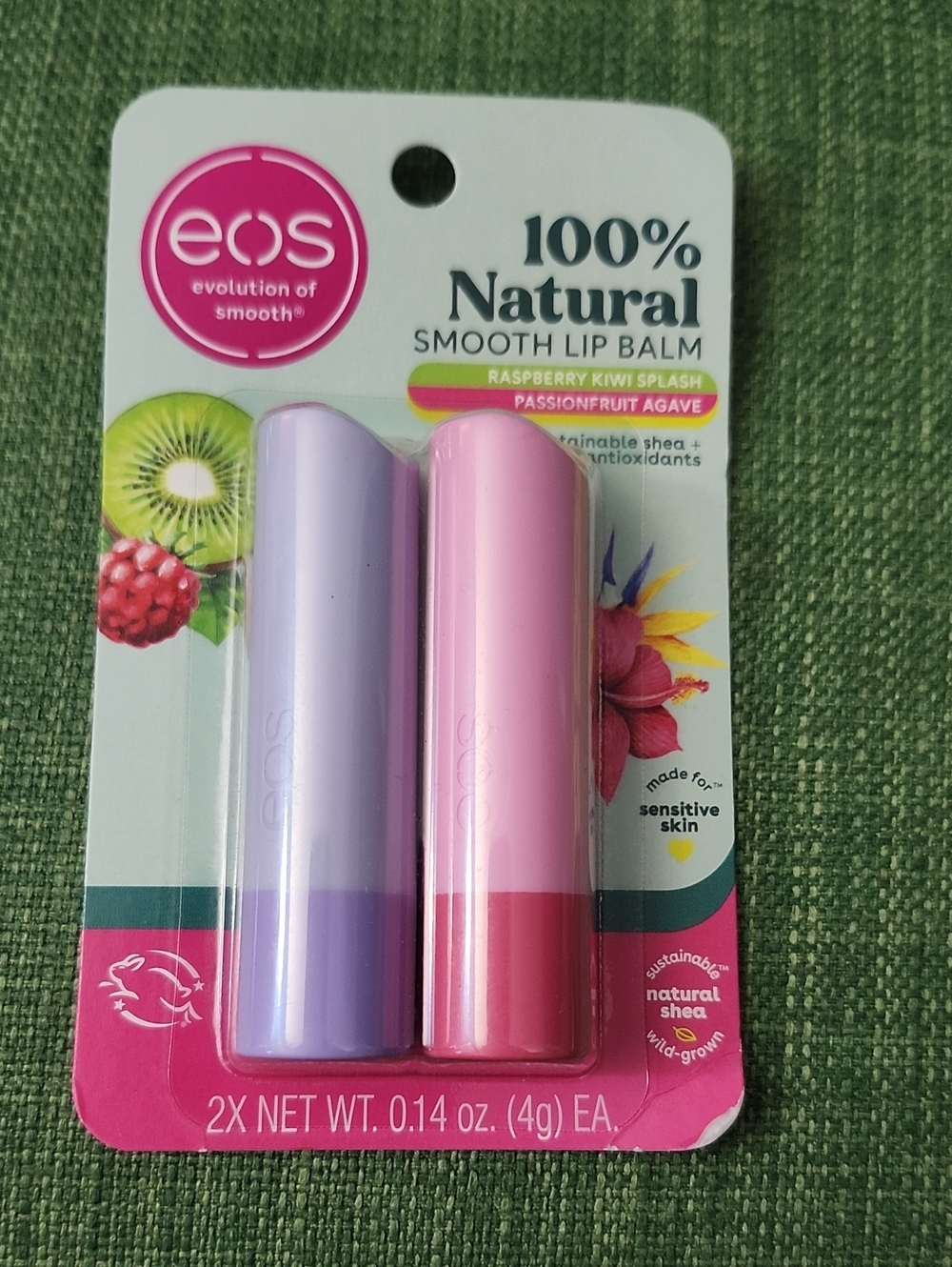 eos Smooth Lip Balm Duo - Lavender & Light Pink
